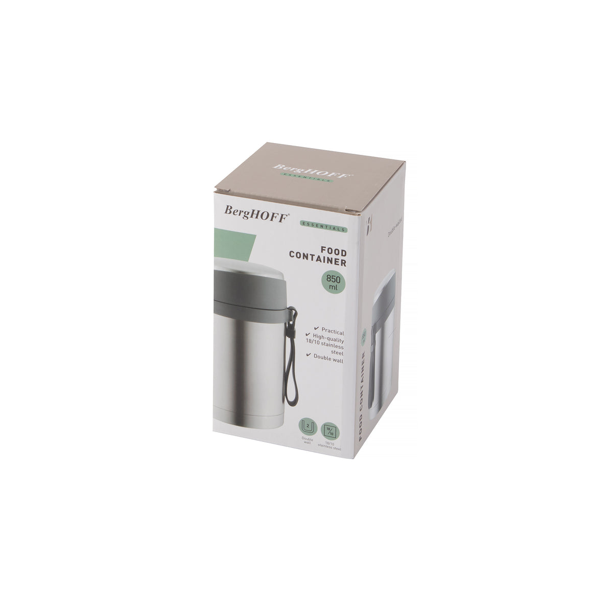 Essentials ruostumaton ruokarasia 0,85 l – 2