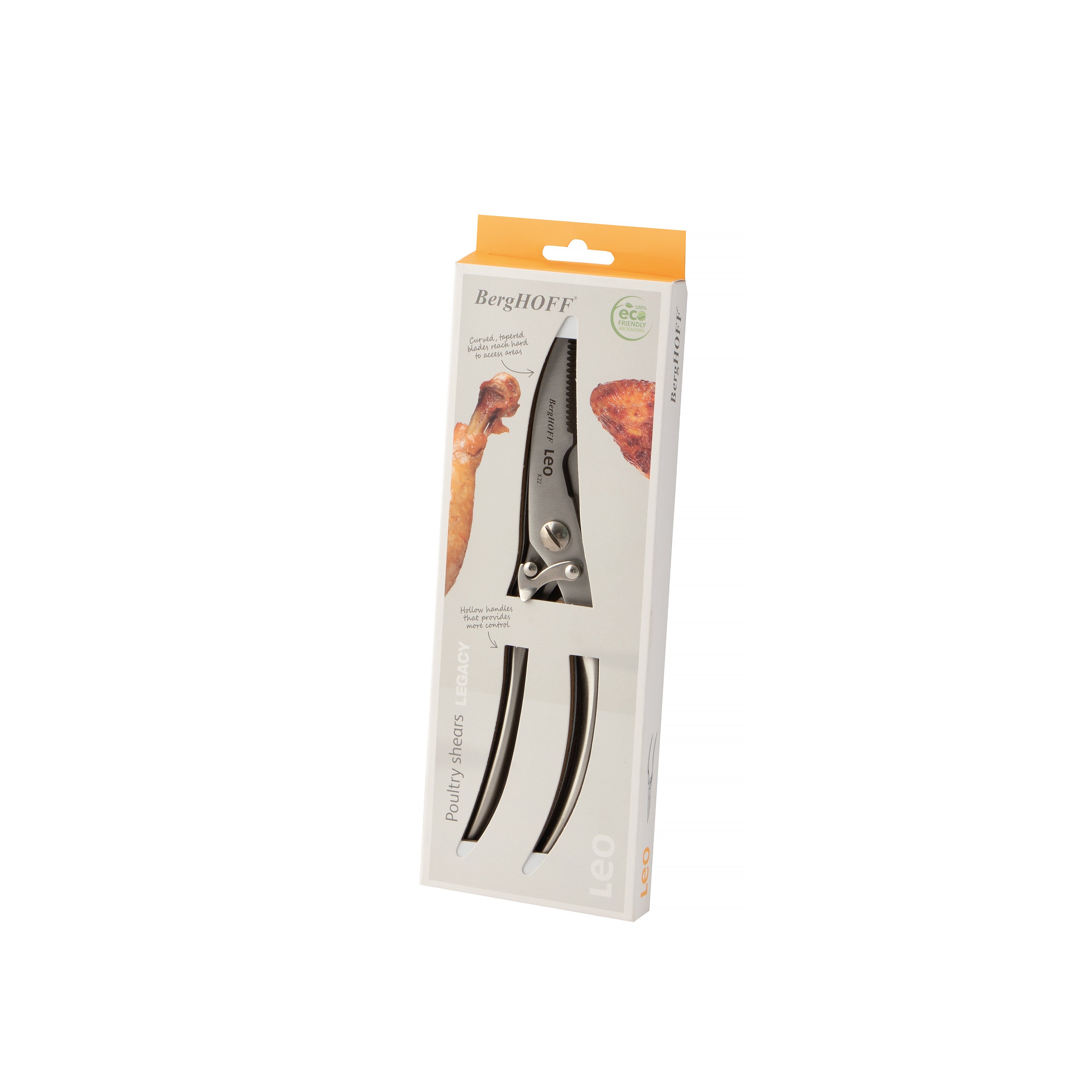 BergHOFF Poultry Shears - Legacy Series with Hollow Handle and Sharp Blades for Easy Portioning
