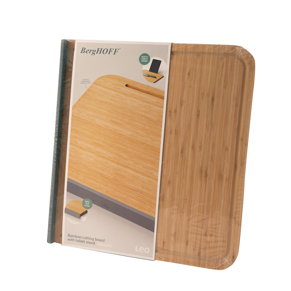 Balance bambuleikkuulauta tablettitelineellä 45 × 41 cm – 4