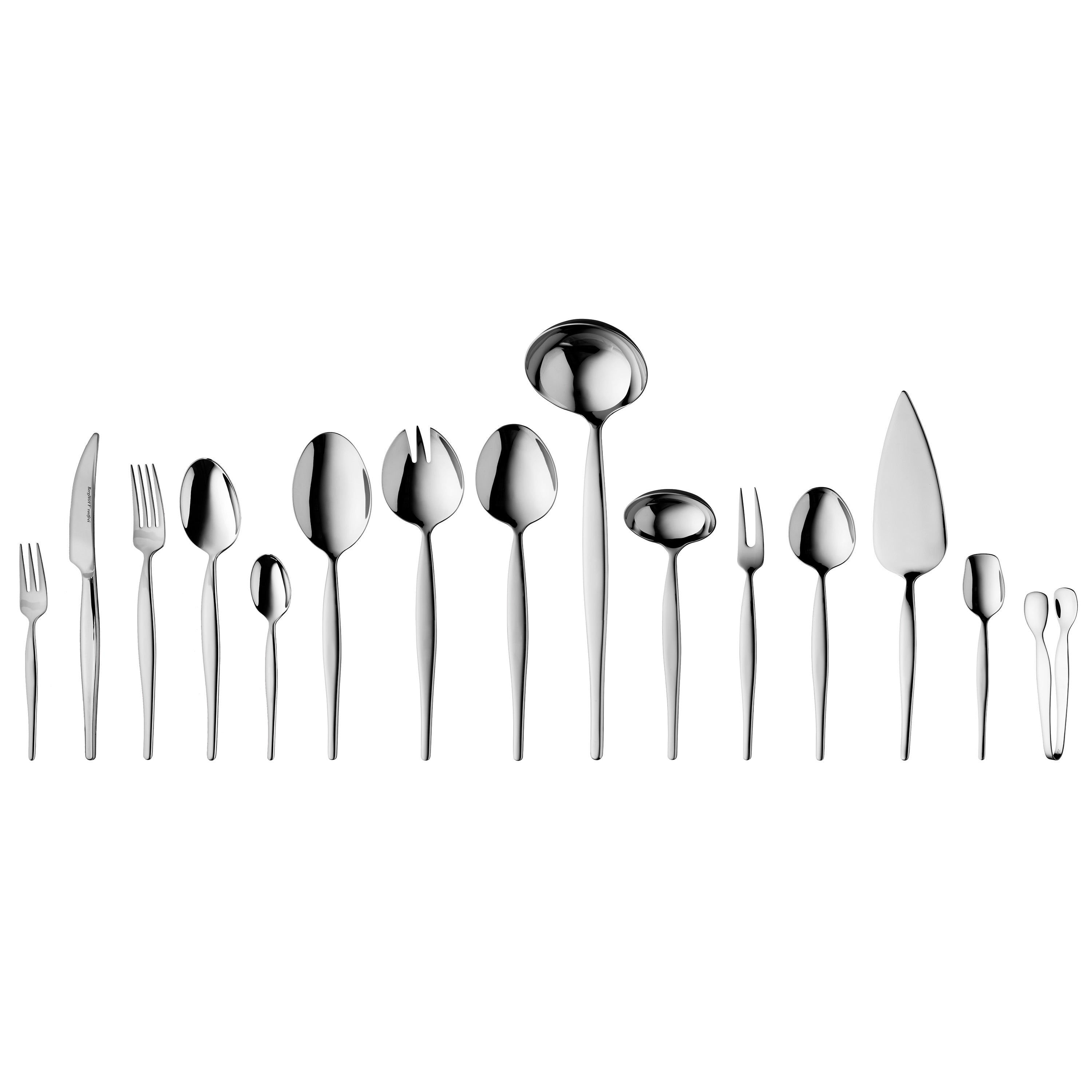 BergHOFF 72-Piece Flatware Set - Finesse Collection for Luxurious Dining with Graceful Silhouette