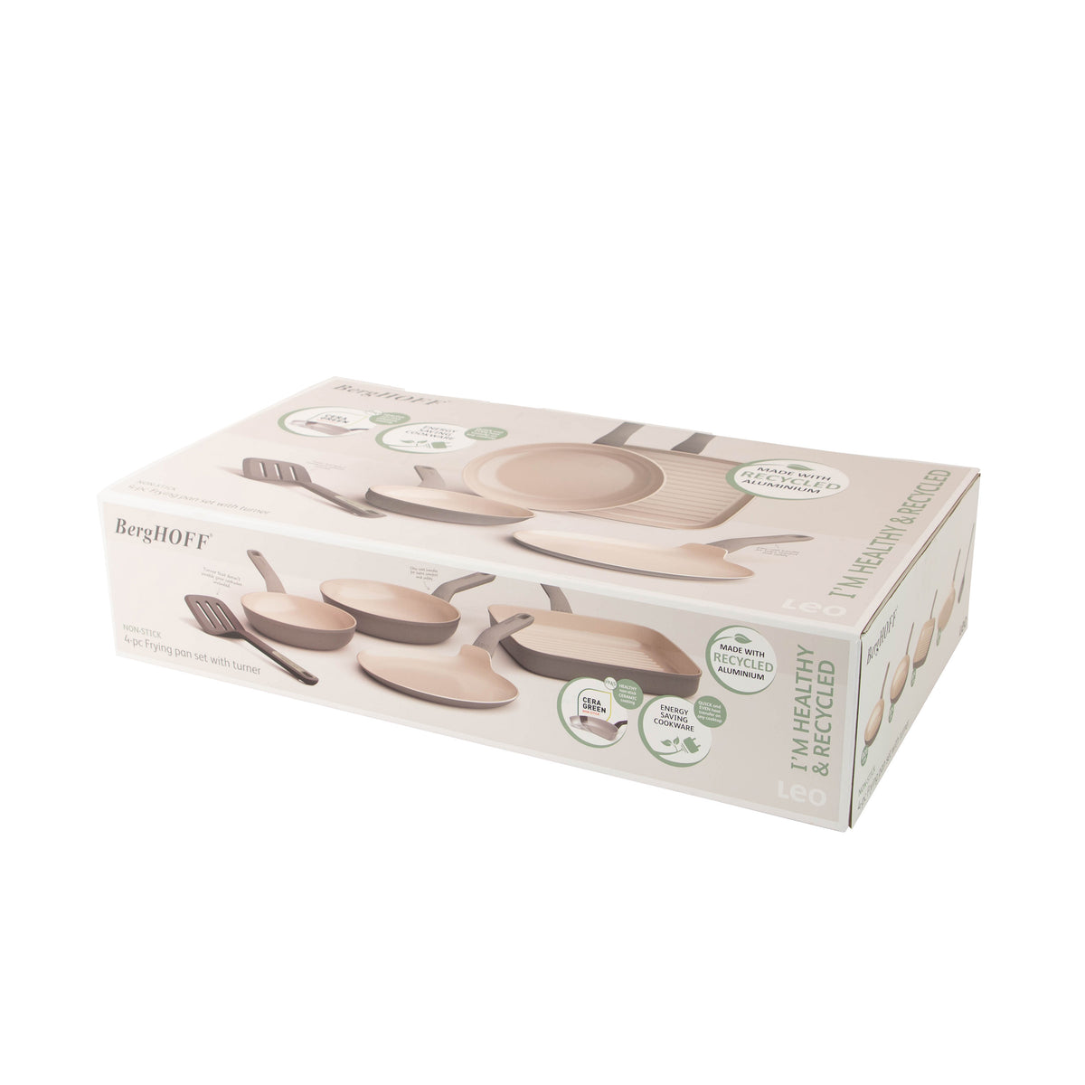 Balance 4-osainen tarttumaton paistinpannusarja paistinlastalla, Moonmist – 8