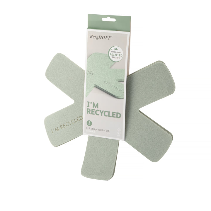 BergHOFF 3-Piece Pan Protector Set - Balance Series 38cm Felt Pads for Non-Stick Pan Stacking