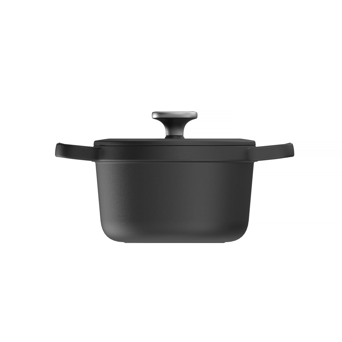 BergHOFF 20cm Covered Casserole – Graphite Cast Iron with Basting Lid for Slow Cooking