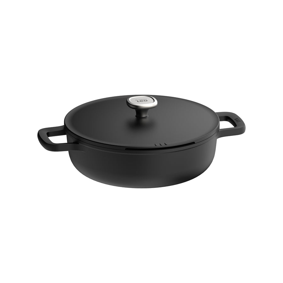 Phantom tarttumaton kaksikahvainen kannellinen paistokasari 28 cm