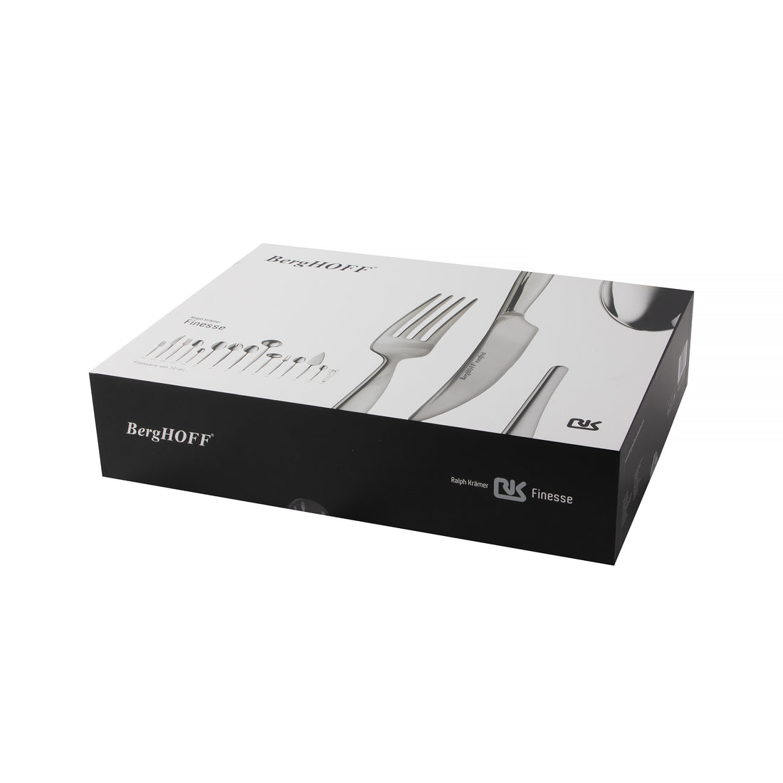 BergHOFF 72-Piece Flatware Set - Finesse Collection for Luxurious Dining with Graceful Silhouette