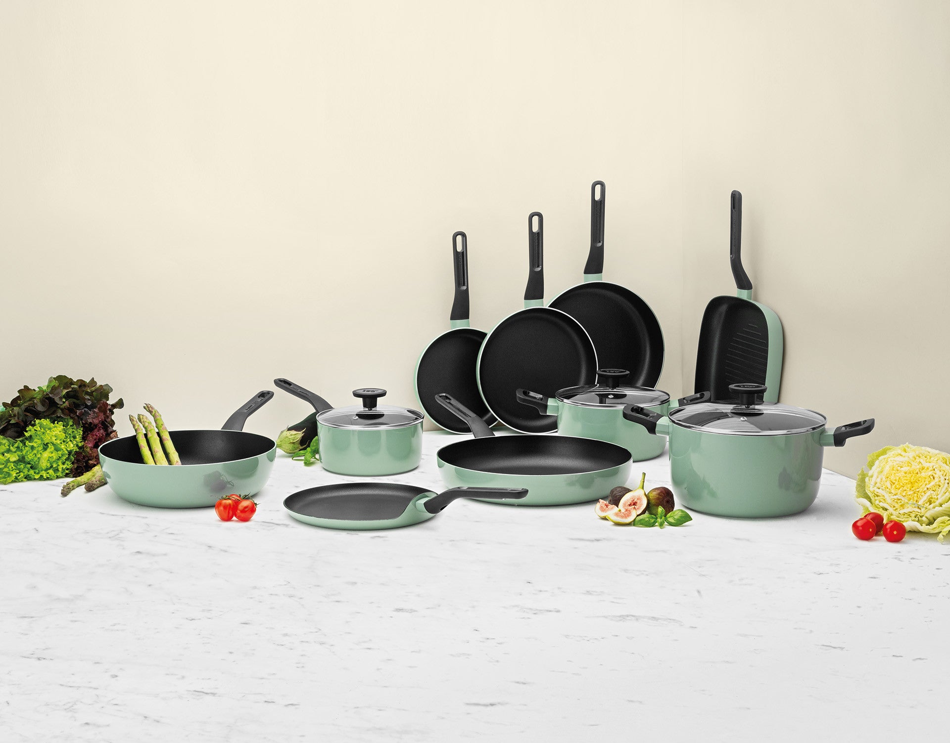 BergHOFF Glass Lid Glints 32cm - Steam Venting Glass Lid with Stainless Rim and Safe Bakelite Handle