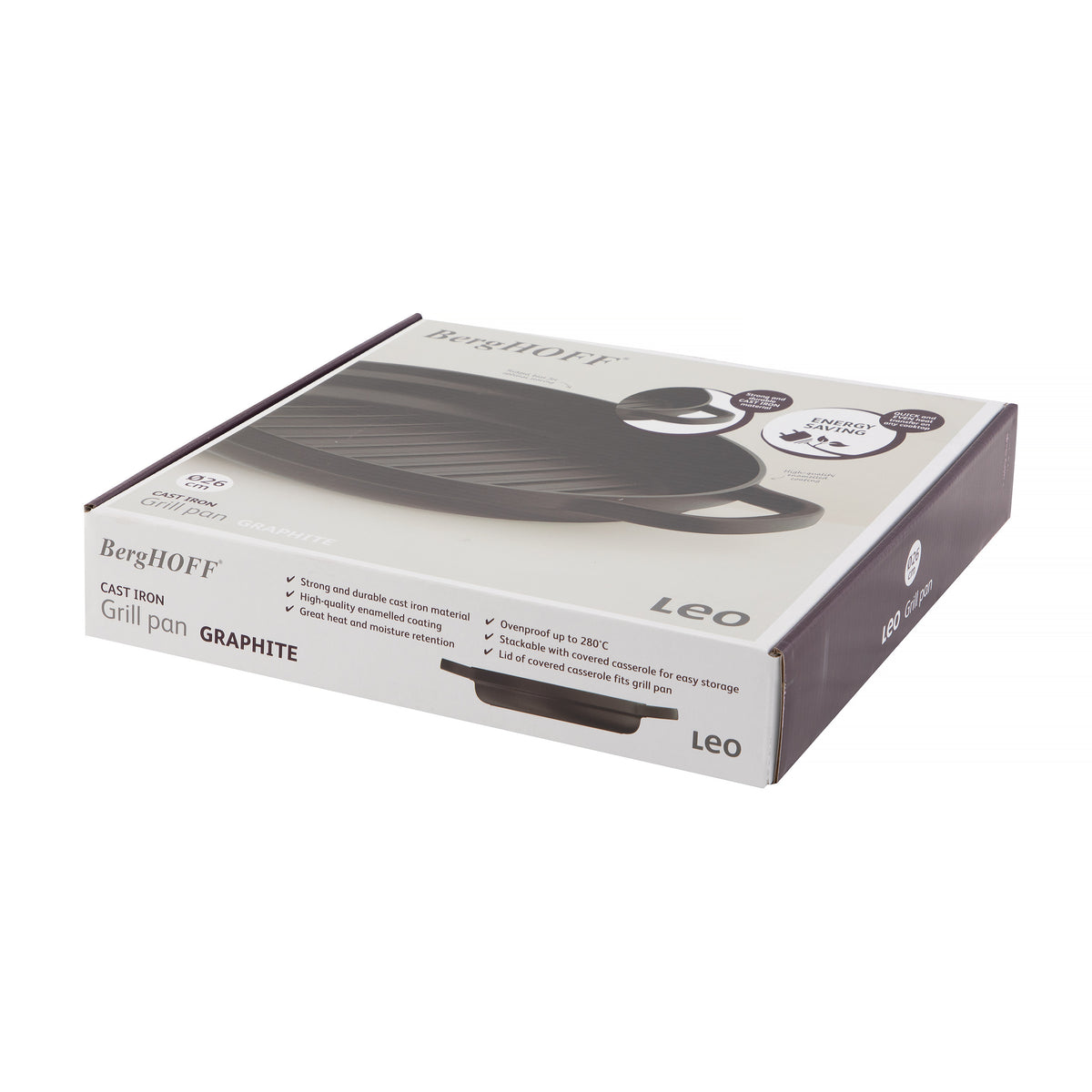 Graphite valurautainen grillipannu 26 cm – 3