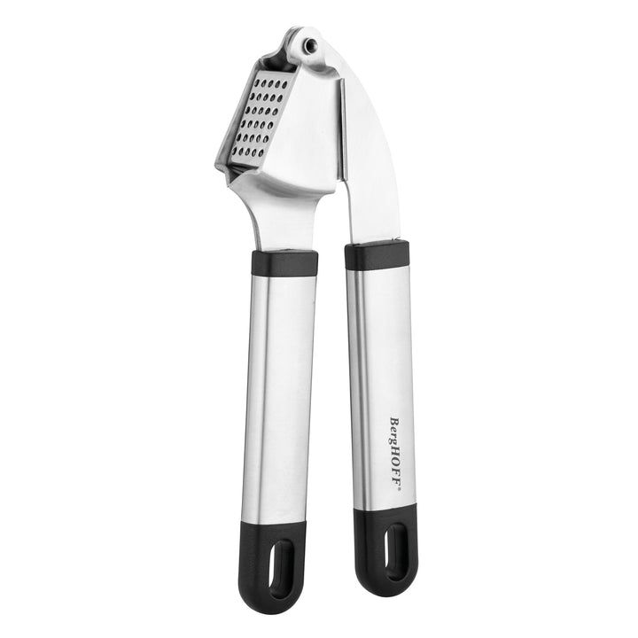 BergHOFF Garlic Press - Stainless Steel with Satin Finish and Large Capacity Chamber