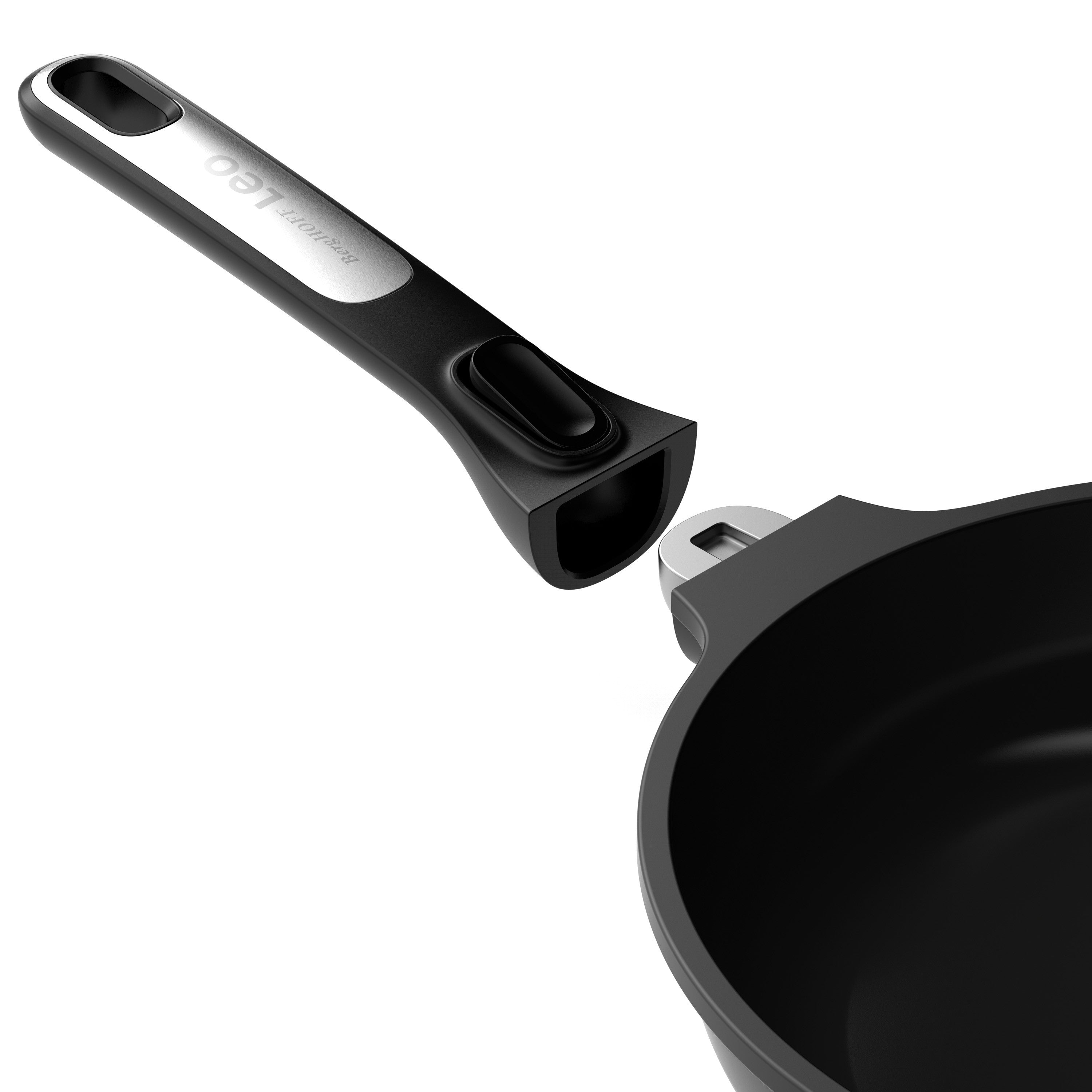BergHOFF 28cm Frying Pan - Phantom Series Recycled Aluminium with Easy Food Release and Removable Handle