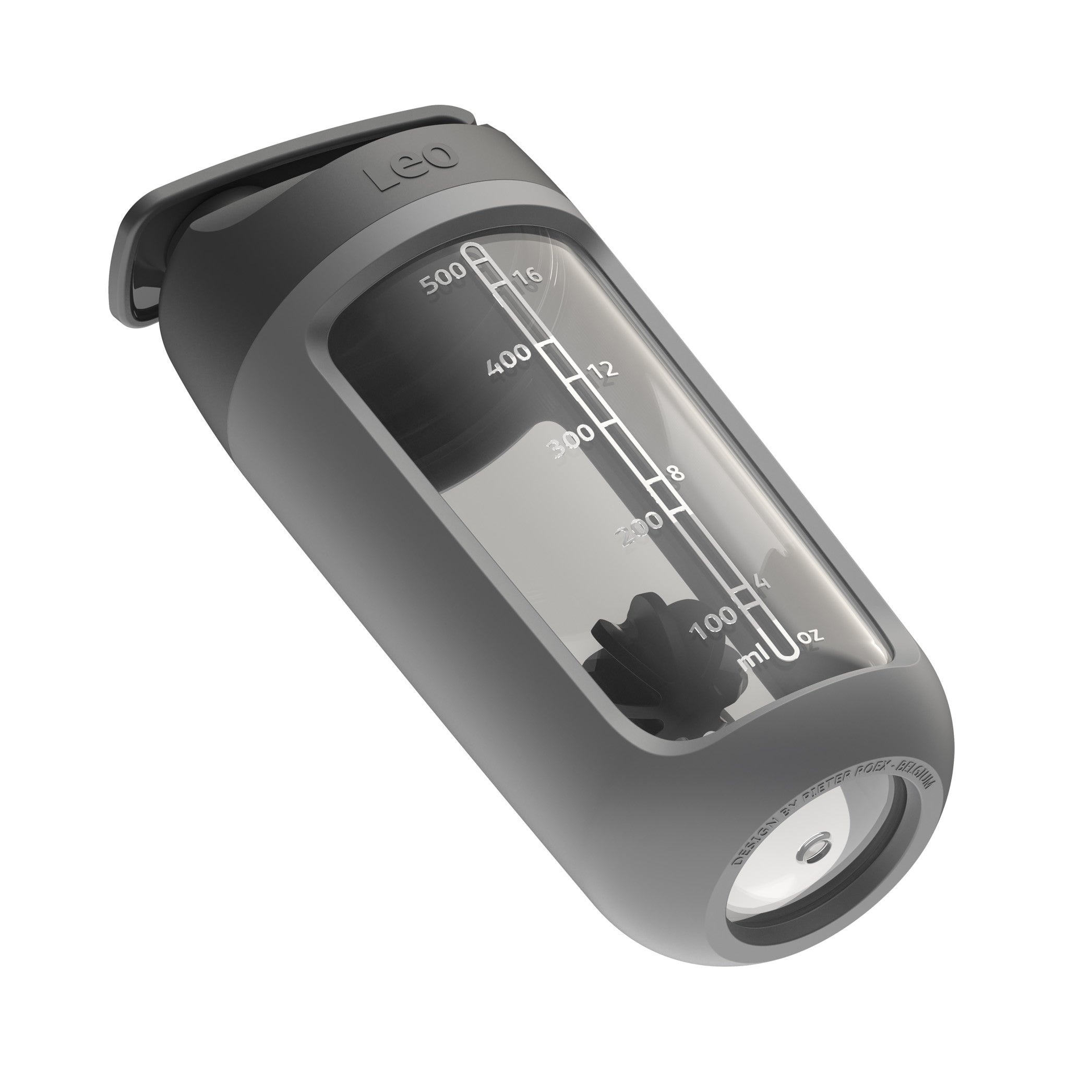 BergHOFF Shaker Bottle 0.5L - Powder Compartment and Mixing Ball for Smooth Shakes at Gym or Work