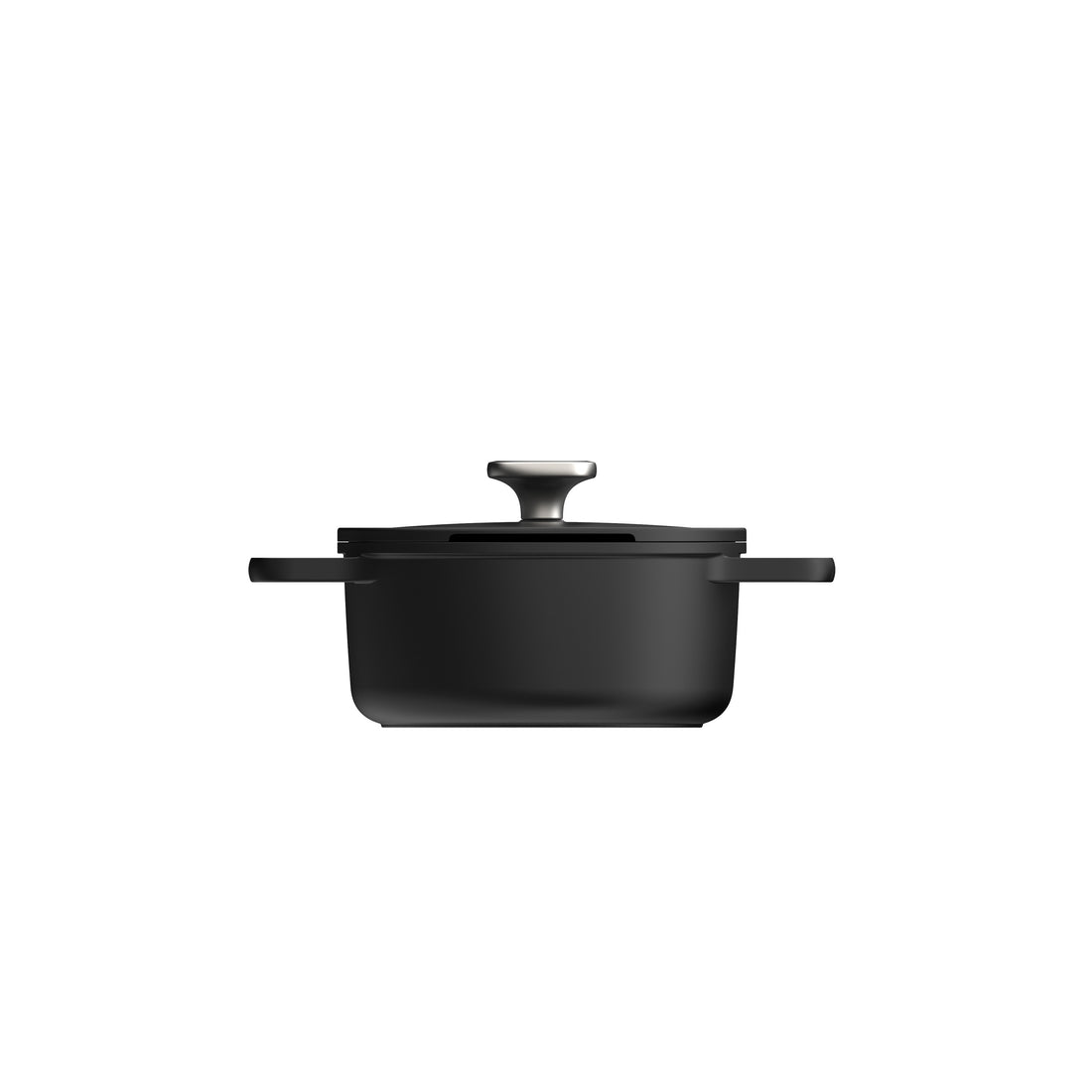 BergHOFF 20cm Casserole – Phantom Series with Silicone Sleeves &amp; Integrated Straining Glass Lid