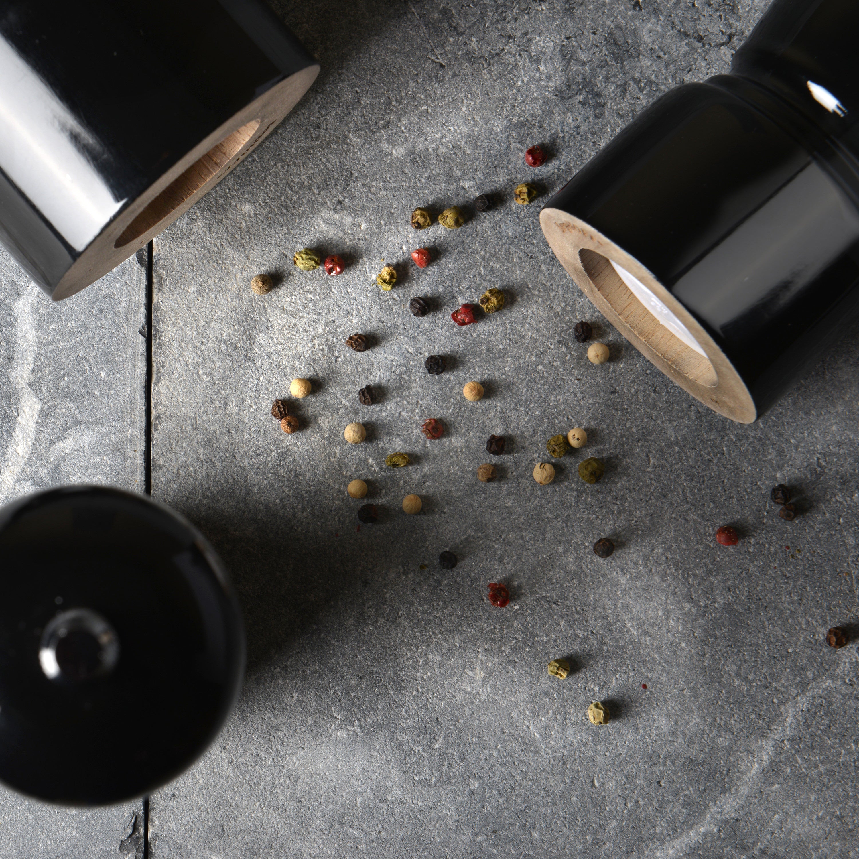 BergHOFF 26.5cm Pepper Mill - Large Wooden Mill with Adjustable Ceramic Grinder