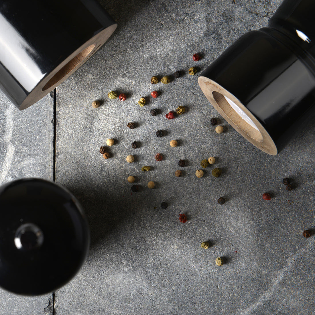 BergHOFF 26.5cm Pepper Mill - Large Wooden Mill with Adjustable Ceramic Grinder