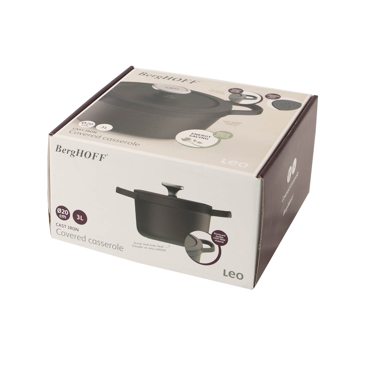 Graphite kannellinen valurautapata 20 cm – 3