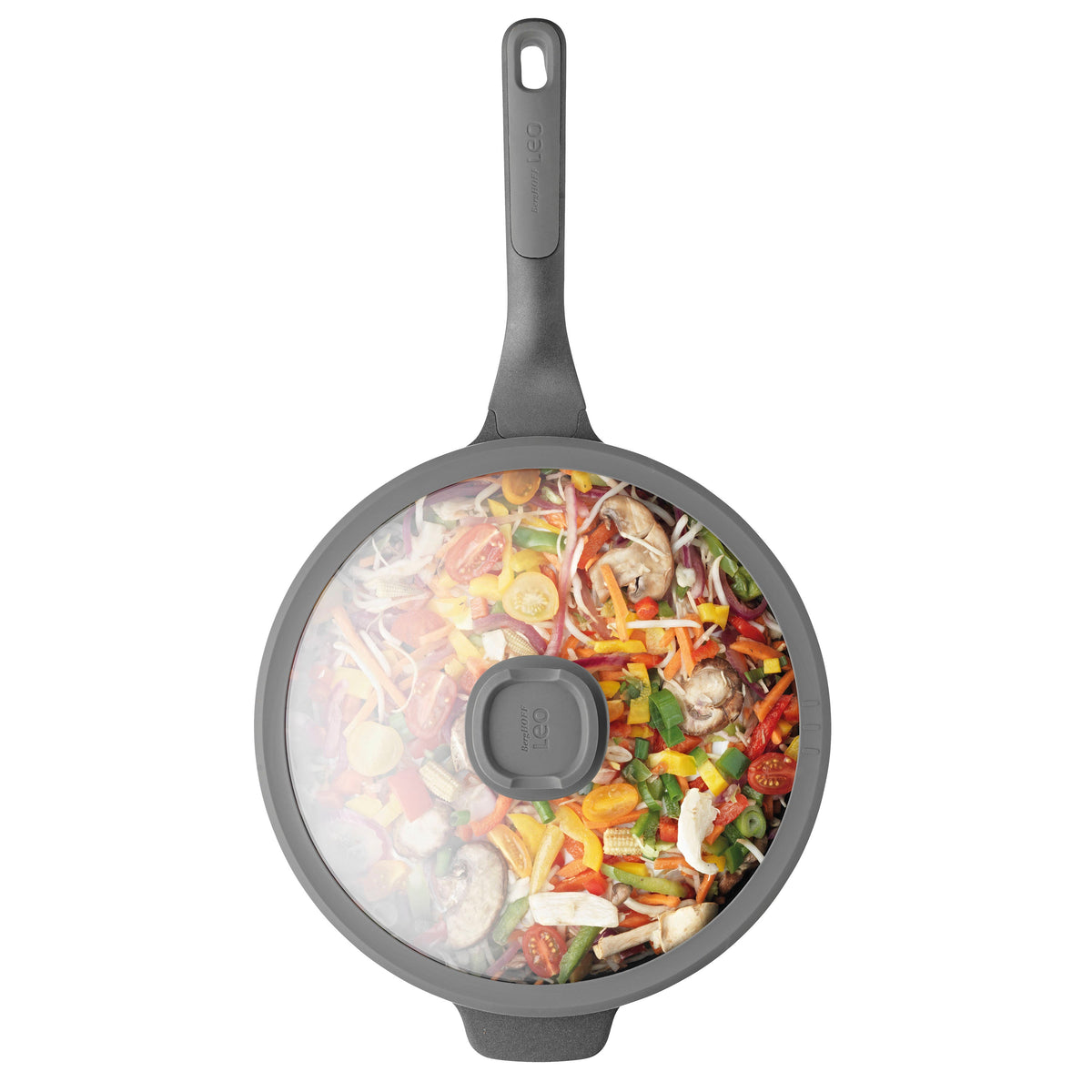 Stone+ tarttumaton kannellinen wokki 28 cm – 5